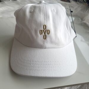 OVO White Hat with Gold Letters Adjustable Cap New with Tag